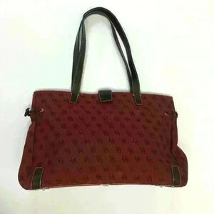 VTG Dooney & Bourke Women's DB Designer Monogram Shoulder Handbag Purse